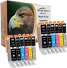 A box of printer ink cartridges with an eagle image on the front, and several cartridges displayed in front of the box. Produktbild-Vorschau