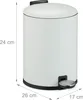 Poubelle de salle de bain Relaxdays, 3 l, poubelle Voir les images du produit 4