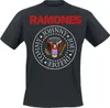 Ramones T-Shirt Herren Seal Red schwarz Band-Merch, Bands Produktbild-Vorschau 1