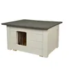 Kleines Katzenhaus Outdoor aus Holz - Isoliertes Produktbild-Vorschau 3