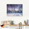 ARTland Glasbild Tannenwald im Schnee vorm Sternenhimmel Produktbild-Vorschau 5