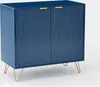 CDGlobal Kommode Sideboard mit 2 Türen, Wohnzimmerschränke Produktbild-Vorschau 1