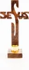 Stehkreuz "Jesus" in Holz 19 cm mit Kerzenhalter Produktbild-Vorschau 1