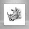 Poster - Poster ohne Rahmen - Nashorn Porträt Grafik - Produktbild-Vorschau 4