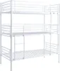Lit triple superposé metal "Havin" - 90 x 190 cm - Blanc Voir les images du produit 1