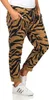 Damen Jogginghose Freizeithose Hose mit Muster, Braun S/M/L Produktbild-Vorschau 2