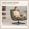 HOMCOM Sessel Drehbar Loungesessel mit Breiter Sitzfläche Produktbild-Vorschau 4