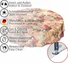 Wachstuchtischdecke wasserabweisend Blumen Braun 120 x 120 Produktbild-Vorschau 5