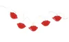 LICHTERKETTE Lippen 10 LED Rot Girlande 100cm Lichtkette Produktbild-Vorschau 1