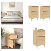 vidaXL Nachttische 2 Stk. Sonoma Eiche 40x35x70 cm - Produktbild-Vorschau 1