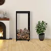 Dřevěný stojan Keri s kolečky 25x60x125, černý kov Náhled obrázku produktu 2
