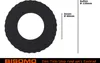 Tankschutzring Moosgummi 120 x 60mm, Tankdeckel Polster, Produktbild-Vorschau 2