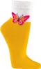 2 Paar Baumwolle Kurzschaft Socken mit Schmetterling Motiv Produktbild-Vorschau 2