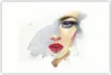 Poster - Poster ohne Rahmen - Aquarell Frau Mund - 91,5x61 Produktbild-Vorschau 1