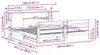 vidaXL Massivholzbett ohne Matratze Wachsbraun 200x200 Produktbild-Vorschau 8