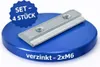 Nutenstein Airlineschienen Fitting 4 Stück Stahl verzinkt Produktbild-Vorschau 1