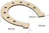 Creative Deco 10 x Hufeisen-Anhängers aus Sperr-Holz | 16,5 Produktbild-Vorschau 3