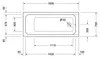 Duravit Einbauwanne D-CODE Rechteck, weiss 160 x 70 x 42 cm Produktbild-Vorschau 2
