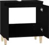 vidaXL Waschbeckenunterschrank Schwarz 58x33x60 cm Produktbild-Vorschau 7