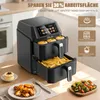 Heißluftfritteuse 2 Kammern - 12 L Doppelstock – 2900 Watt Produktbild-Vorschau 7