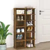 vidaXL Stojany na boty 2 ks. Kouřový dub 27,5x27x102 cm Náhled obrázku produktu 2