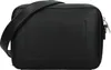 A black leather handbag with a shoulder strap. Anteprima dell’immagine prodotto