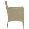 vidaXL Chaises de jardin 2 pcs. Poly rotin beige Voir les images du produit 3