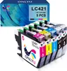 5PK LC 421 Druckerpatronen für Brother LC421 DCP-J1050DW Produktbild-Vorschau 1