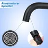 Close-up of a faucet spout with a diagram showing a removable aerator. Produktbild-Vorschau