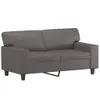 2-Sitzer-Sofa Grau 120 cm Kunstleder Produktbild-Vorschau 1