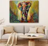 MuchoWow® - Leinwandbilder - Elefant - Kunst - Malerei - Produktbild-Vorschau 6