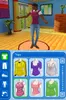 A character customization screen from a video game, showing a person and various clothing options. Produktbild-Vorschau