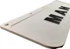 Close-up, angled view of a white license plate frame with the word "MAN" in black raised letters. Produktbild-Vorschau