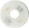 A top-down view of a white, circular filter with a hole in the center. Produktbild-Vorschau