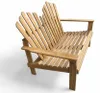 2-Sitzer Adirondack Gartenbank aus Akazienholz, ca. 125 x Produktbild-Vorschau 3