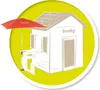 Smoby Spielhaus Zubehör Sonnenschirm Produktbild-Vorschau 2