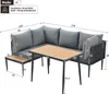 Garten-Essgruppe, Gartenmöbel Set, Ecksofa mit Esstisch, Produktbild-Vorschau 6