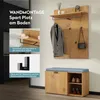 doporro Wandgarderobe, Garderobenpaneel mit 5 Haken, Produktbild-Vorschau 4