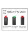 Custodia in pelle con clip da cintura per Nokia 105 / 110 Anteprima dell’immagine prodotto 1