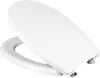 WC Sitz - Toilettensitz - für Koło Nova Top - Weiß - 45 Cm Produktbild-Vorschau 4