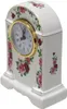 Kaminuhr Porzellan Uhr 16 cm Standuhr Tischuhr Rosen Motiv Produktbild-Vorschau 3