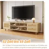 Merax TV Lowboard avec rotin, Armoire TV de salon avec Voir les images du produit 2