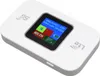A white portable 5G/LTE mobile hotspot router with a small color screen displaying network status and Wi-Fi credentials. Náhľad obrázku produktu
