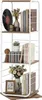 KOMFOTTEU Bücherregal, 360 Grad drehbar, Eckregal mit 4 Produktbild-Vorschau 1