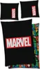 Marvel Logo Bettwäsche schwarz Linon / Renforcé Produktbild-Vorschau 1