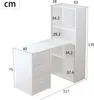 Scrivania angolare Merax con libreria, scrivania con 4 Anteprima dell’immagine prodotto 5