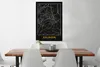 MuchoWow® Gerahmtes Poster Solingen - Gold - Stadtplan - Produktbild-Vorschau 2