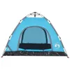 vidaXL Tenda da campeggio 3 persone blu sgancio rapido Anteprima dell’immagine prodotto 5