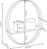 Scaffale per piante 'Vestby' con 2 vasi Metallo 61 x 46,5 x Anteprima dell’immagine prodotto 3