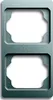 A product image of a double electrical outlet cover frame. Podgląd zdjęcia produktu